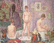Georges Seurat Les Poseuses oil